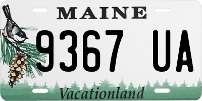 ME license plate 9367UA
