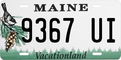 ME license plate 9367UI