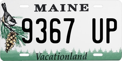 ME license plate 9367UP