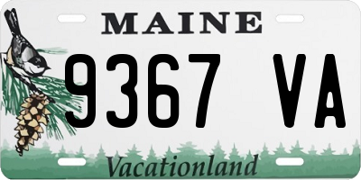 ME license plate 9367VA