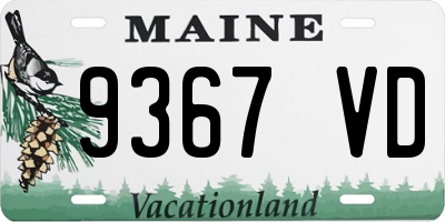 ME license plate 9367VD