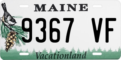 ME license plate 9367VF