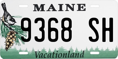 ME license plate 9368SH