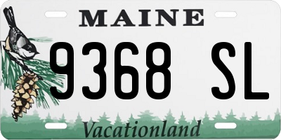 ME license plate 9368SL