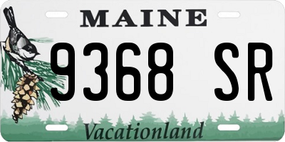 ME license plate 9368SR
