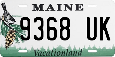 ME license plate 9368UK