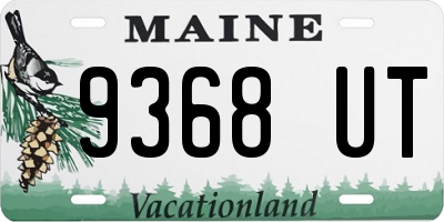 ME license plate 9368UT