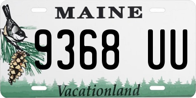 ME license plate 9368UU