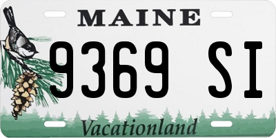 ME license plate 9369SI