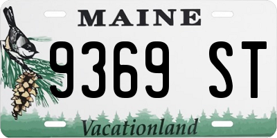 ME license plate 9369ST