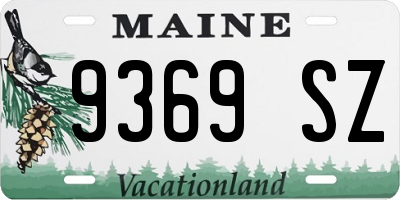 ME license plate 9369SZ
