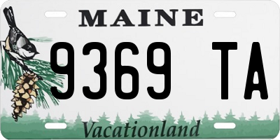 ME license plate 9369TA