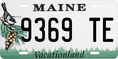 ME license plate 9369TE