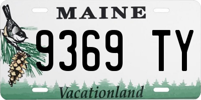 ME license plate 9369TY