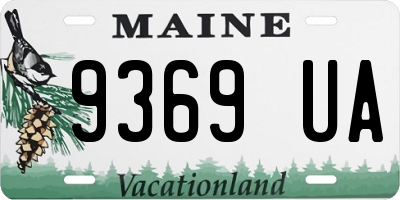 ME license plate 9369UA