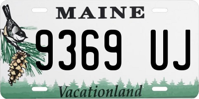 ME license plate 9369UJ
