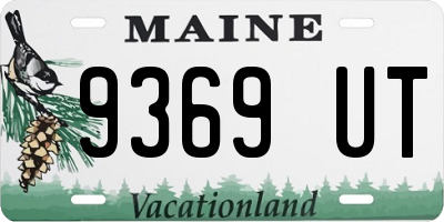 ME license plate 9369UT