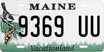 ME license plate 9369UU