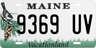 ME license plate 9369UV