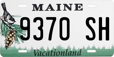 ME license plate 9370SH