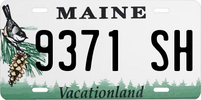 ME license plate 9371SH