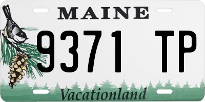 ME license plate 9371TP