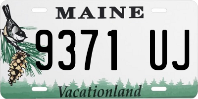 ME license plate 9371UJ