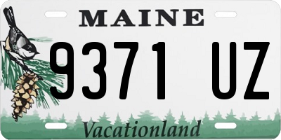 ME license plate 9371UZ