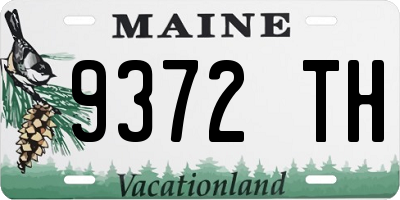 ME license plate 9372TH