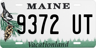 ME license plate 9372UT