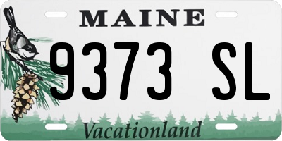 ME license plate 9373SL