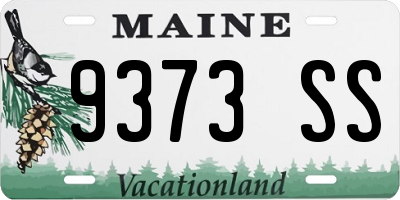 ME license plate 9373SS