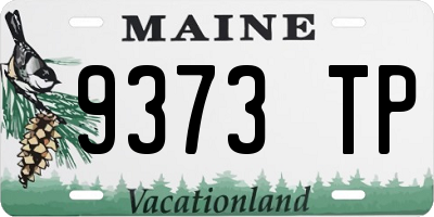 ME license plate 9373TP