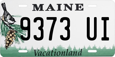 ME license plate 9373UI