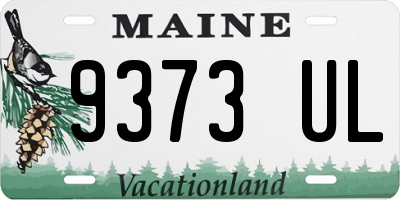 ME license plate 9373UL