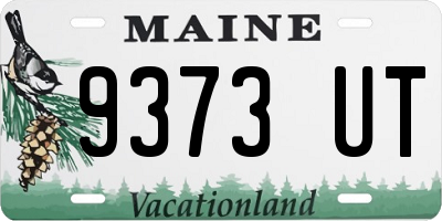 ME license plate 9373UT