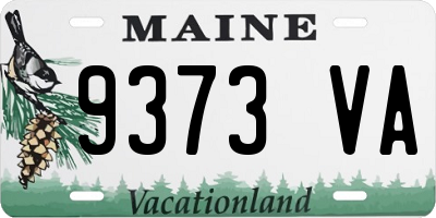 ME license plate 9373VA