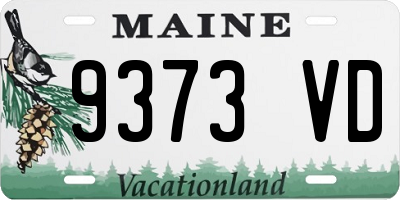 ME license plate 9373VD
