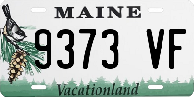 ME license plate 9373VF