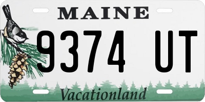 ME license plate 9374UT