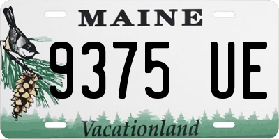 ME license plate 9375UE