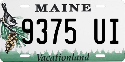 ME license plate 9375UI