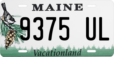 ME license plate 9375UL