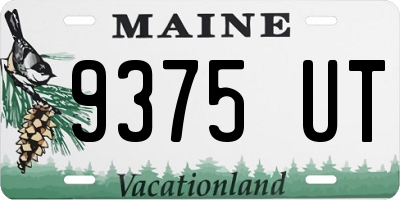 ME license plate 9375UT