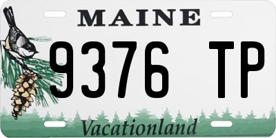 ME license plate 9376TP