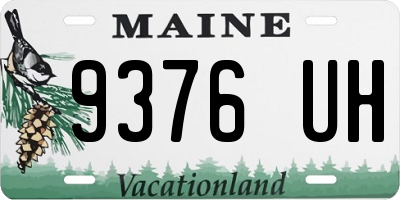 ME license plate 9376UH