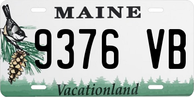 ME license plate 9376VB