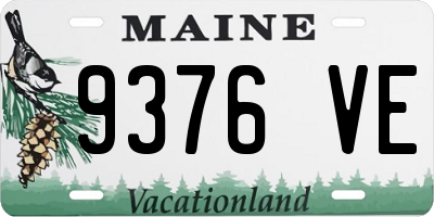 ME license plate 9376VE