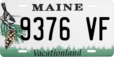 ME license plate 9376VF