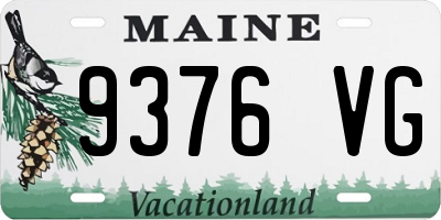ME license plate 9376VG